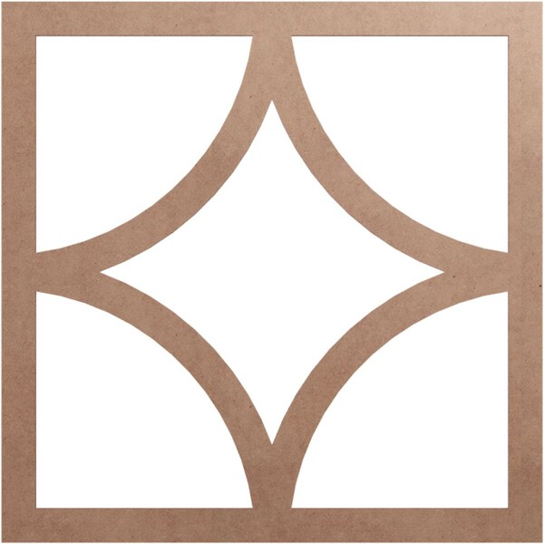 Ekena Millwork Statesman Wood Fretwork Pierced Ceiling Medallion, Wood (Paint Grade), 30"OD x 19 1/4"ID x 3/8"T CMWP30X30X0375STMF - main